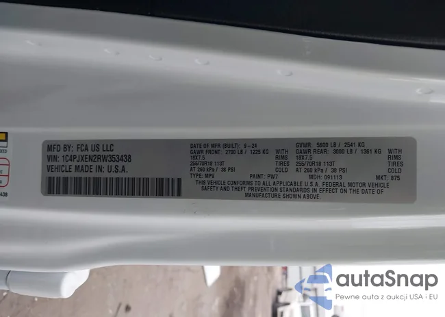 1C4PJXEN2RW353438: 43649805