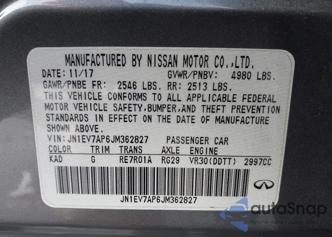 JN1EV7AP6JM362827: 43650064