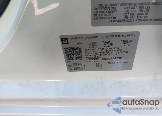 3GTP8DEDXMG258232: 43650136