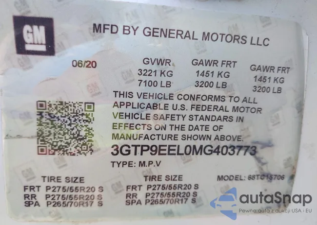 3GTP9EED3MG387531: 43650168