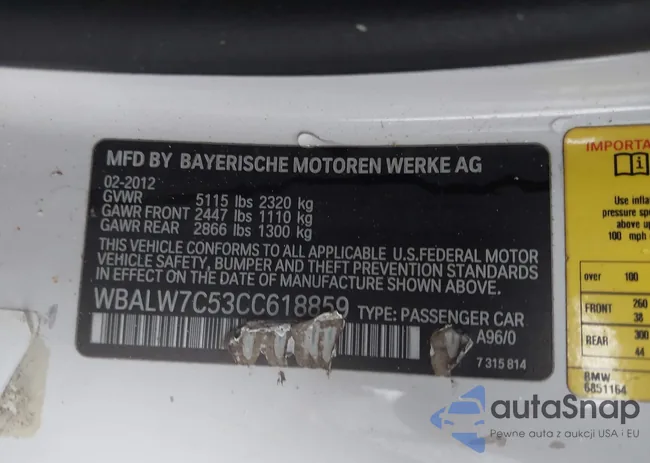 WBALW7C53CC618859: 43651228