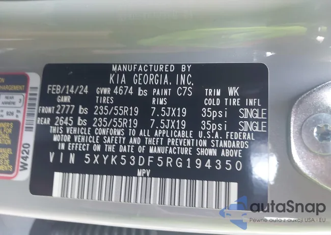 5XYK53DF5RG194350: 43651498