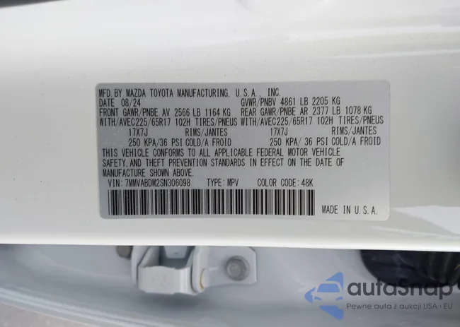 7MMVABDM2SN306098: 43650968