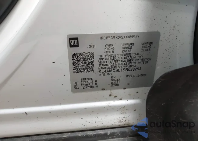 KL4AMCSL1SB088253: 43651103