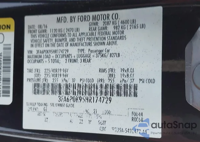 3FA6P0K95HR174729: 43651171