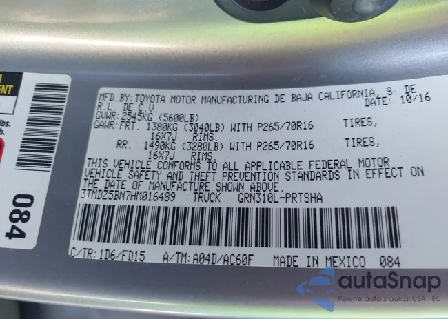 3TMDZ5BN7HM016489: 43652217