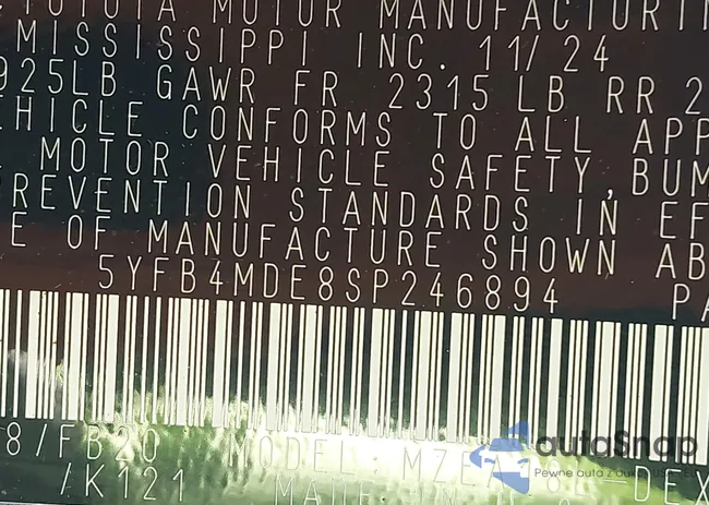 5YFB4MDE8SP246894: 43652339