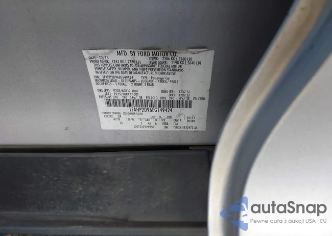 1FAHP2D96EG149424: 43652704