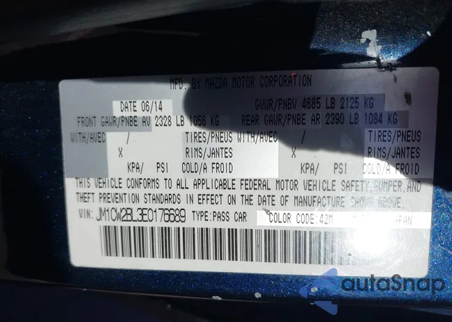 JM1CW2BL3E0176689: 43653289