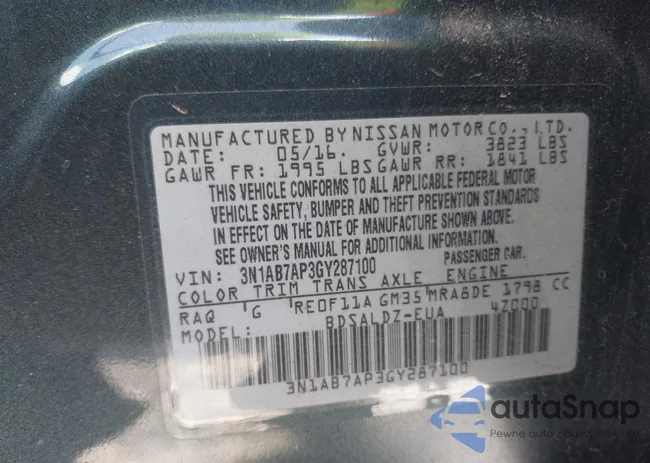 3N1AB7AP3GY287100: 43653420