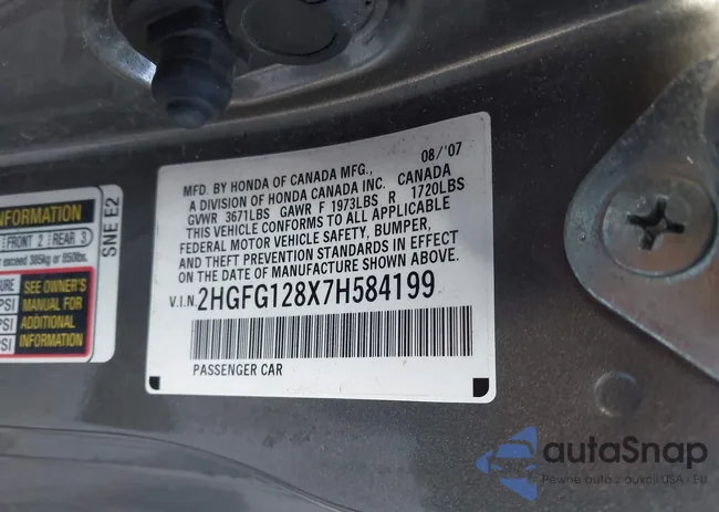 2HGFG128X7H584199: 43652829