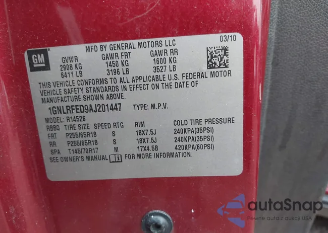 1GNLRFED9AJ201447: 43653089