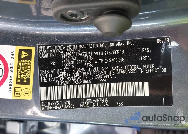 5TDKZRFH6KS340608: 43654203