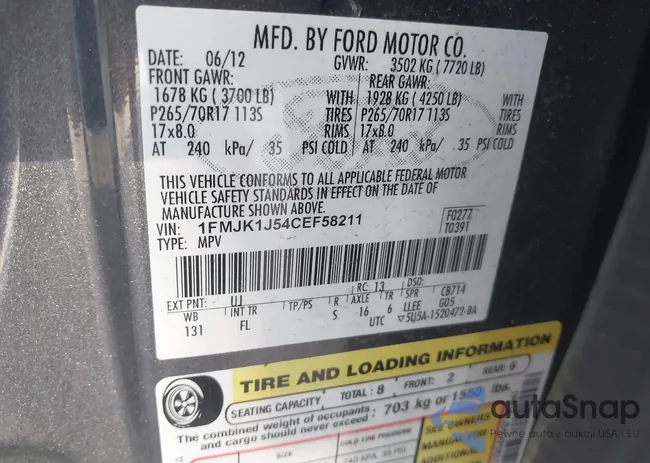 1FMJK1J54CEF58211: 43654371