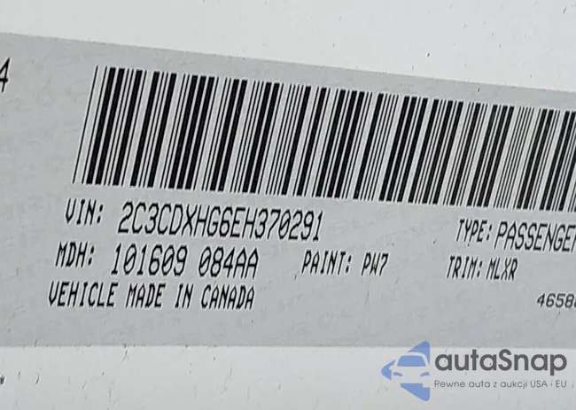 2C3CDXHG6EH370291: 43654477