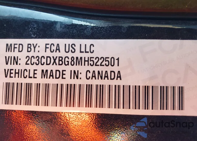 2C3CDXBG8MH522501: 43654542