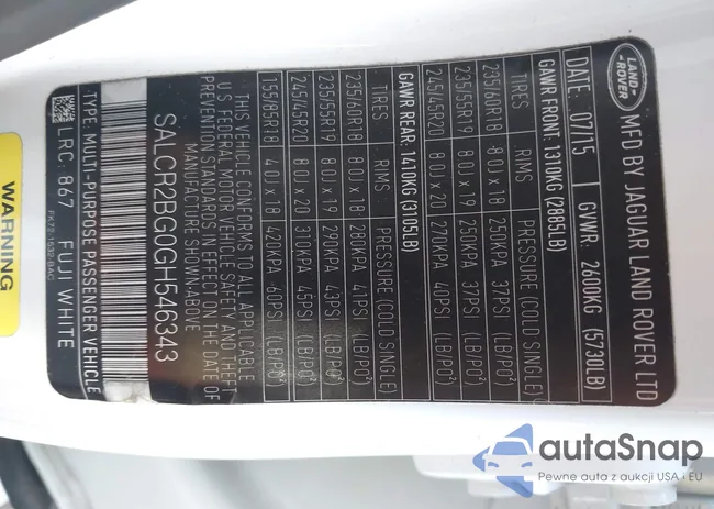 SALCR2BG0GH546343: 43654643