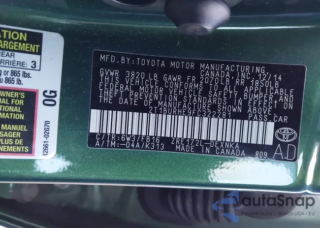 2T1BURHE9FC322281: 43654009