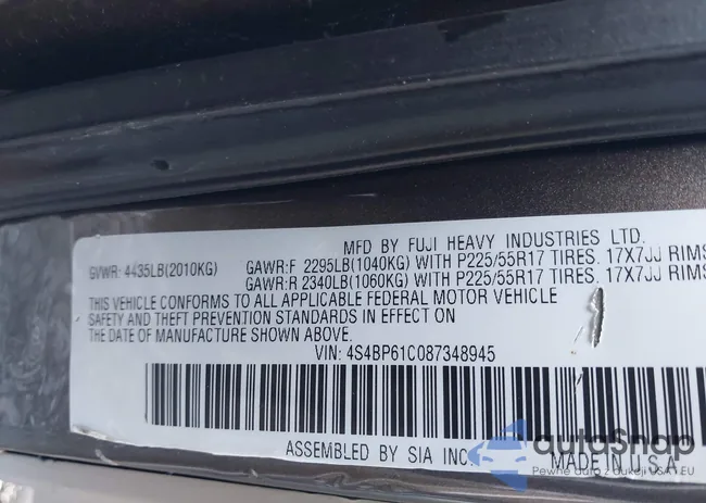 4S4BP61C087348945: 43655329