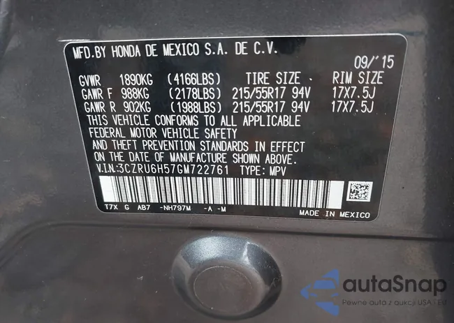 3CZRU6H57GM722761: 43655396