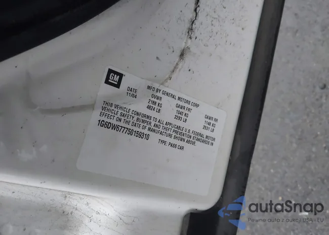 1G6DW677750159310: 43655406