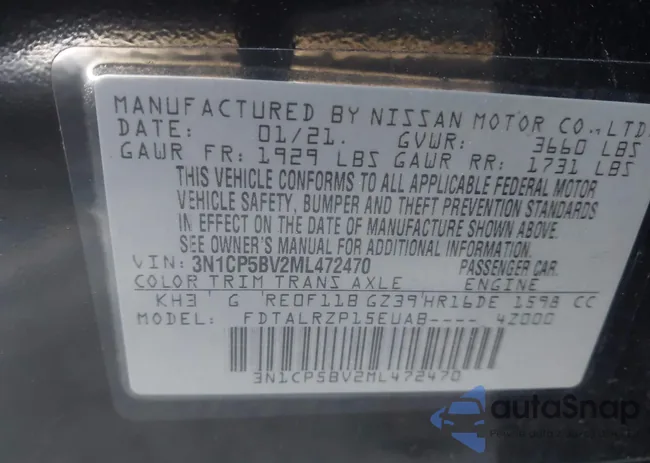 3N1CP5BV2ML472470: 43655408