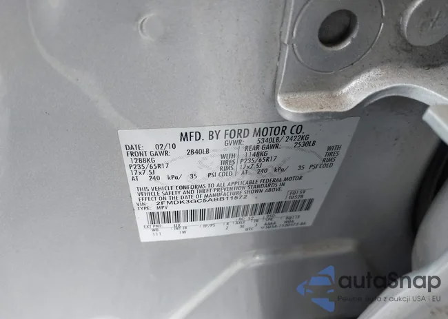 2FMDK3GC5ABB11572: 43654932