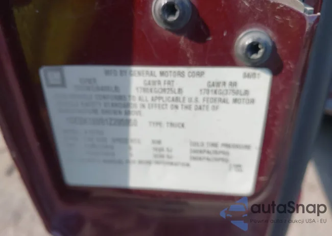 1GCEK19V81Z295950: 43655008