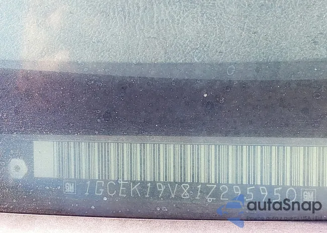 1GCEK19V81Z295950: 43655008