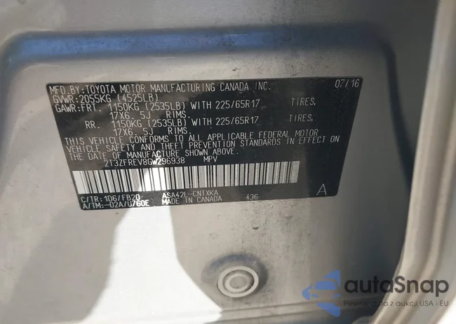 2T3ZFREV8GW296938: 43655135