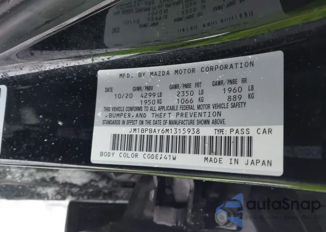 JM1BPBAY6M1315938: 43656421