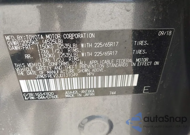 JTMZFREV2JD131049: 43656465