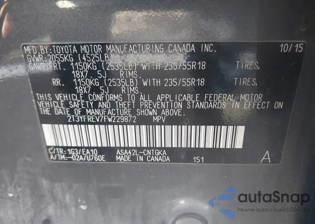 2T3YFREV7FW229872: 43656583