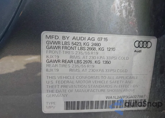 WA1L2AFP3GA027967: 43656741