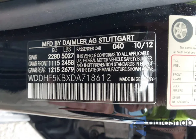 WDDHF5KBXDA718612: 43655828