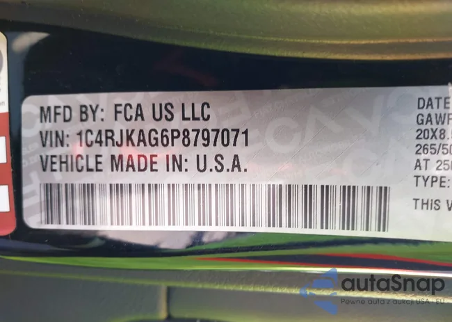 1C4RJKAG6P8797071: 43656111