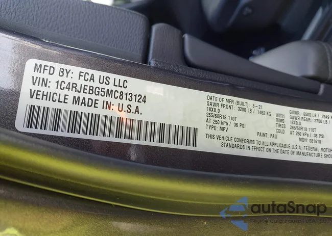 1C4RJEBG5MC813124: 43657433