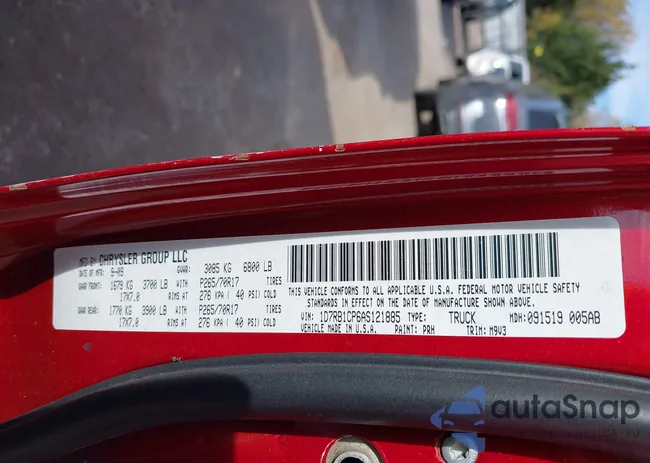 1D7RB1CP6AS121885: 43656849