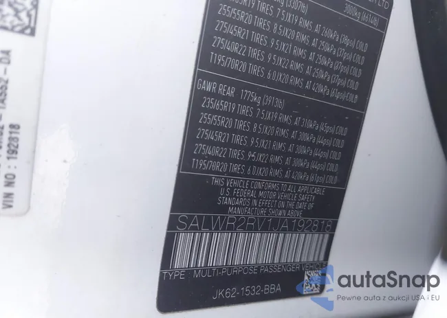 SALWR2RV1JA192818: 43657133