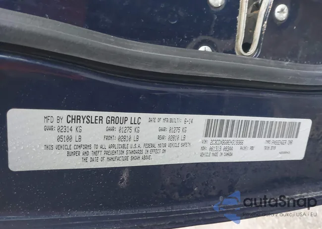 2C3CDXBG8EH319366: 43658219