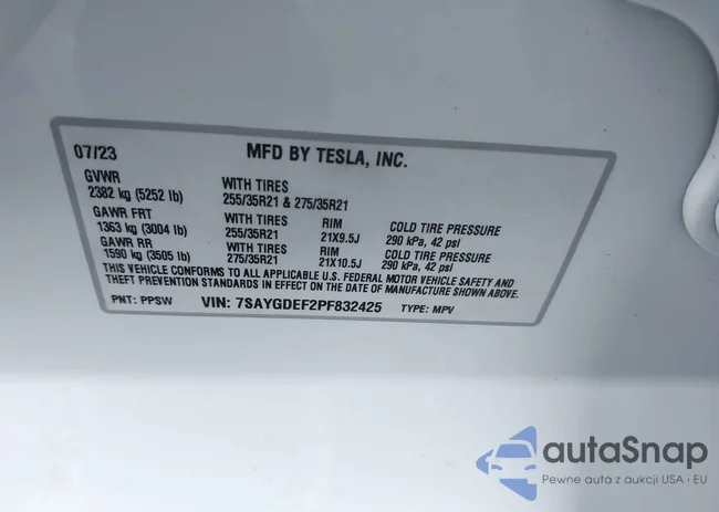 7SAYGDEF2PF832425: 43658317