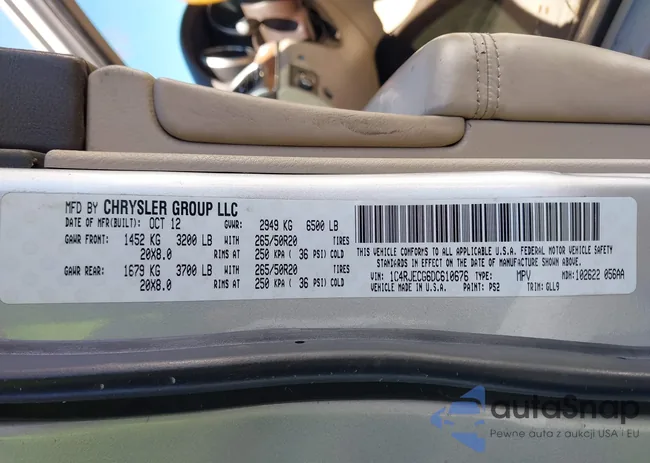 1C4RJECG6DC610676: 43658405