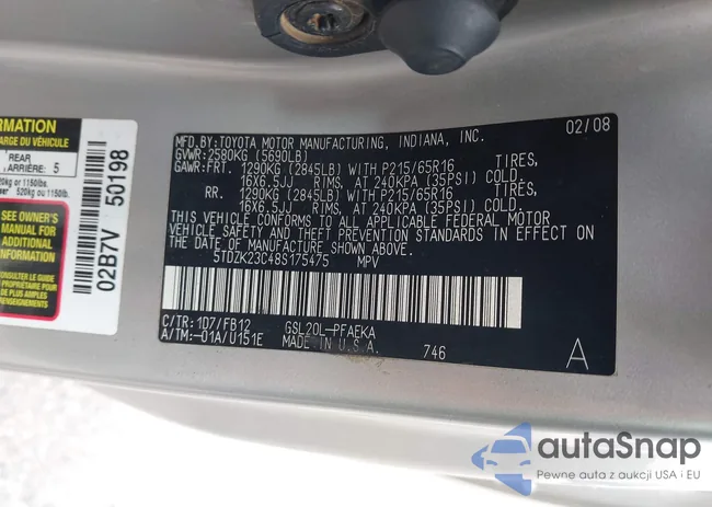 5TDZK23C48S175475: 43658504