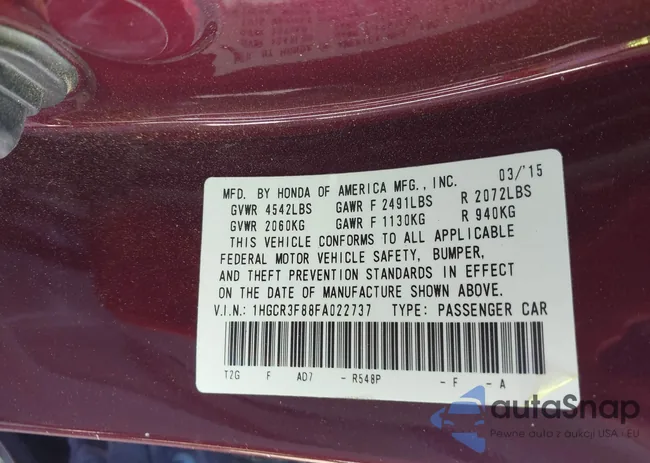 1HGCR3F88FA022737: 43658570