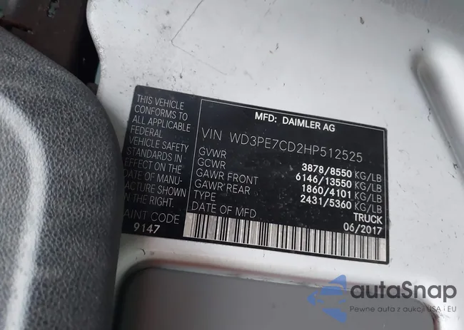 WD3PE7CD2HP512525: 43658077