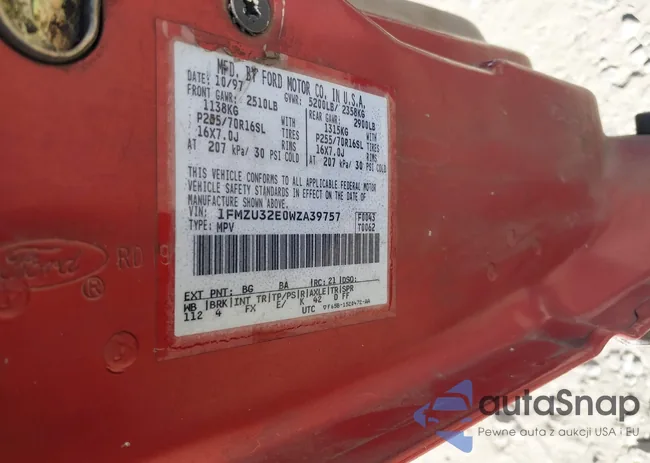 1FMZU32E0WZA39757: 43659217