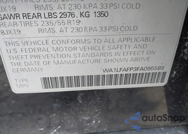 WA1LFAFP3FA095589: 43659312