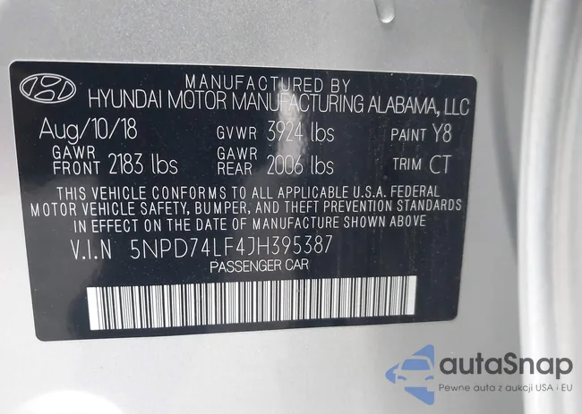 5NPD74LF4JH395387: 43659689