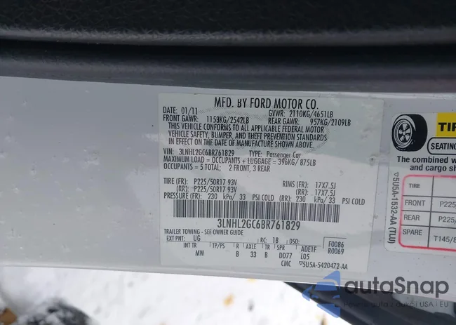 3LNHL2GC6BR761829: 43659696