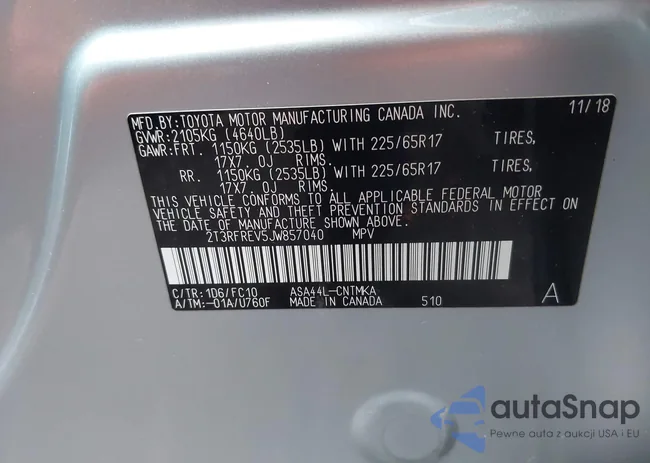 2T3RFREV5JW857040: 43659709